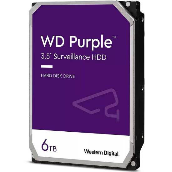 Жесткий диск WD Purple WD64PURZ, 6ТБ, HDD, SATA III  