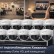 Комплект видеонаблюдения Hikvision на 8 купольных камер (внутренний)  