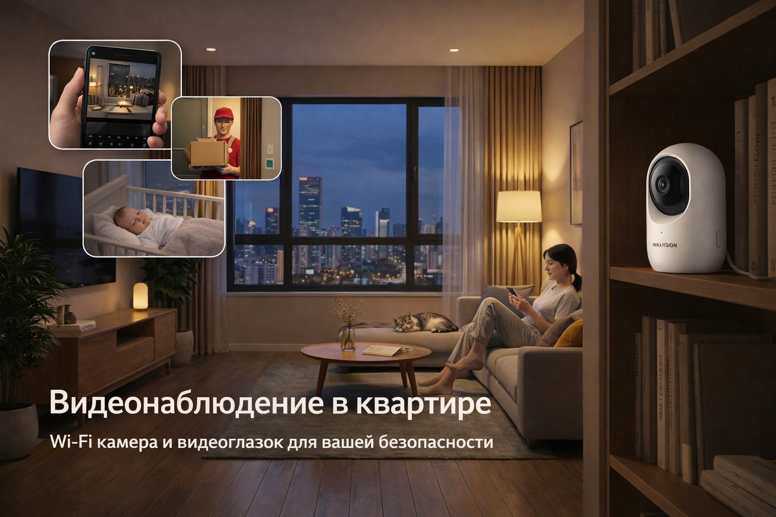Видеонаблюдение Hikvision для квартиры